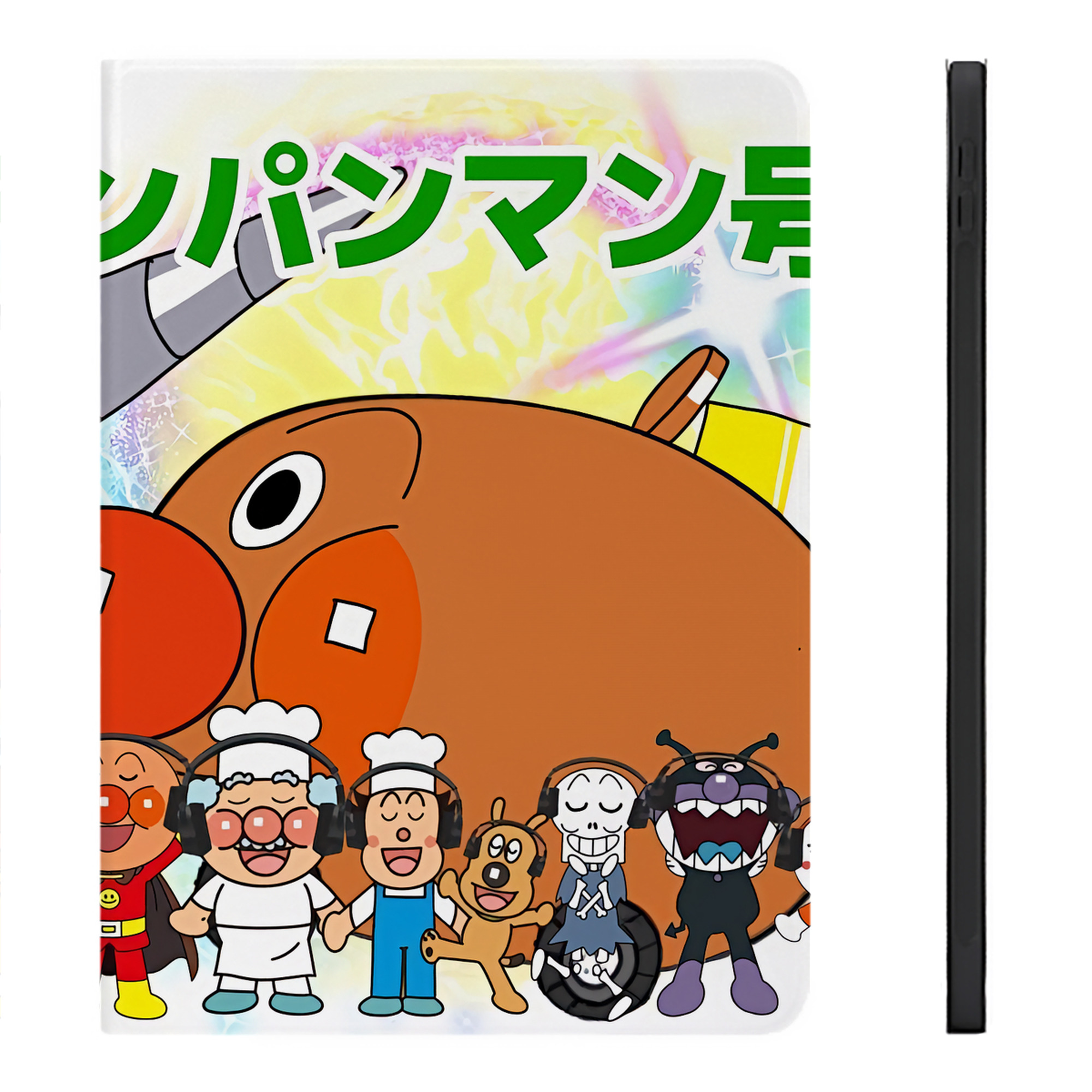 （画像用） アンパンマン Anpanman IPadケース ペンホルダー付き ブックスタイルデザイン